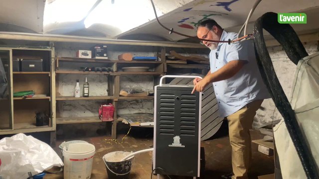 Conséquences des inondations à Salzinnes