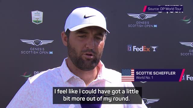 Scheffler feels no reward for good shots at Scottish Open