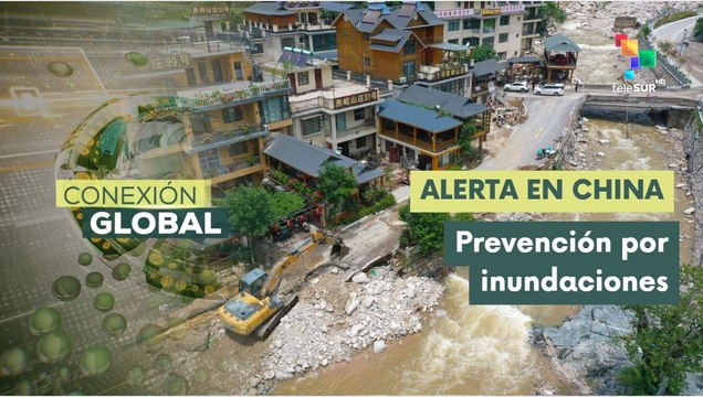 China en alerta amarilla por fuertes lluvias