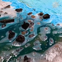 Super hard washing of a dirty rug ASMR!