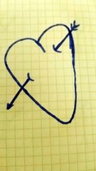 Cuore blu disegno