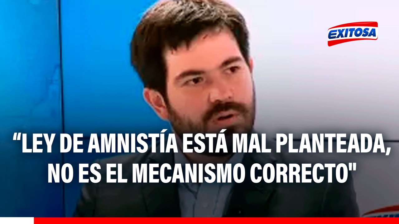 Ley de Amnistía "está mal planteada, no es el mecanismo correcto", advirtió Lucas Ghersi