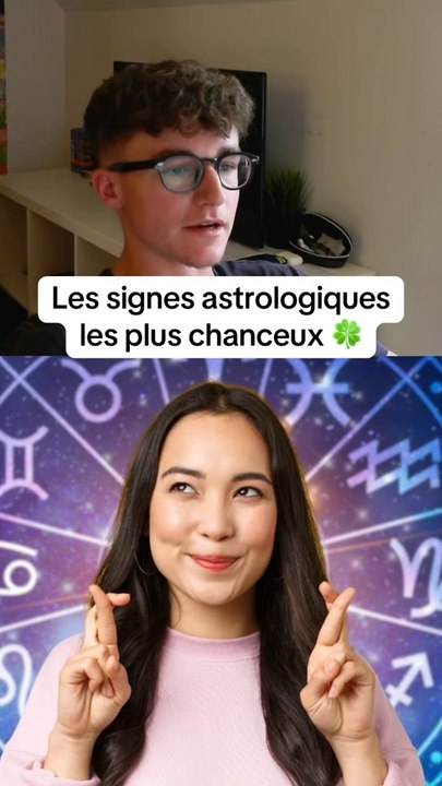 Les signes astrologiques les plus chanceux 🍀 #quiz #astrologique #quizz #classement
