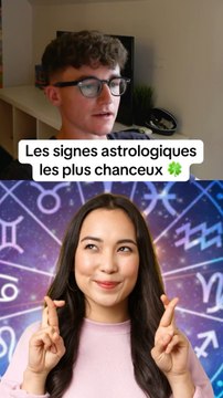 Les signes astrologiques les plus chanceux 🍀 #quiz #astrologique #quizz #classement