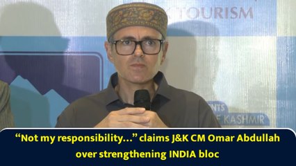 “Not my responsibility…” claims J&K CM Omar Abdullah over strengthening INDIA bloc