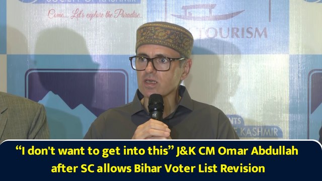“I don't want to get into this” J&K CM Omar Abdullah after SC allows Bihar Voter List Revision
