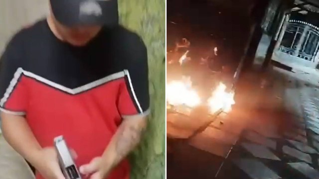 Presumiendo armas y quemando tiendas: videos muestran cómo operan ‘Los Costeños’