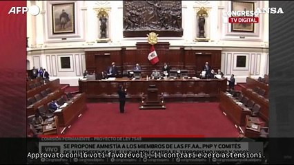 Peru', Congresso approva amnistia per crimini in conflitto armato