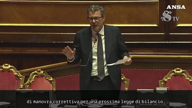 Giorgetti: Nessuna necessita' di manovra correttiva