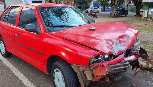 Mais um! Acidente é registrado na Rua Mato Grosso esquina com Rua Vicente Machado