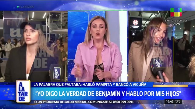 La fuerte banca de Pampita a Benjamín Vicuña