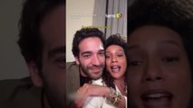 Taís Araújo e Humberto Carrão brincam sobre memes com a cabeça do ator: 