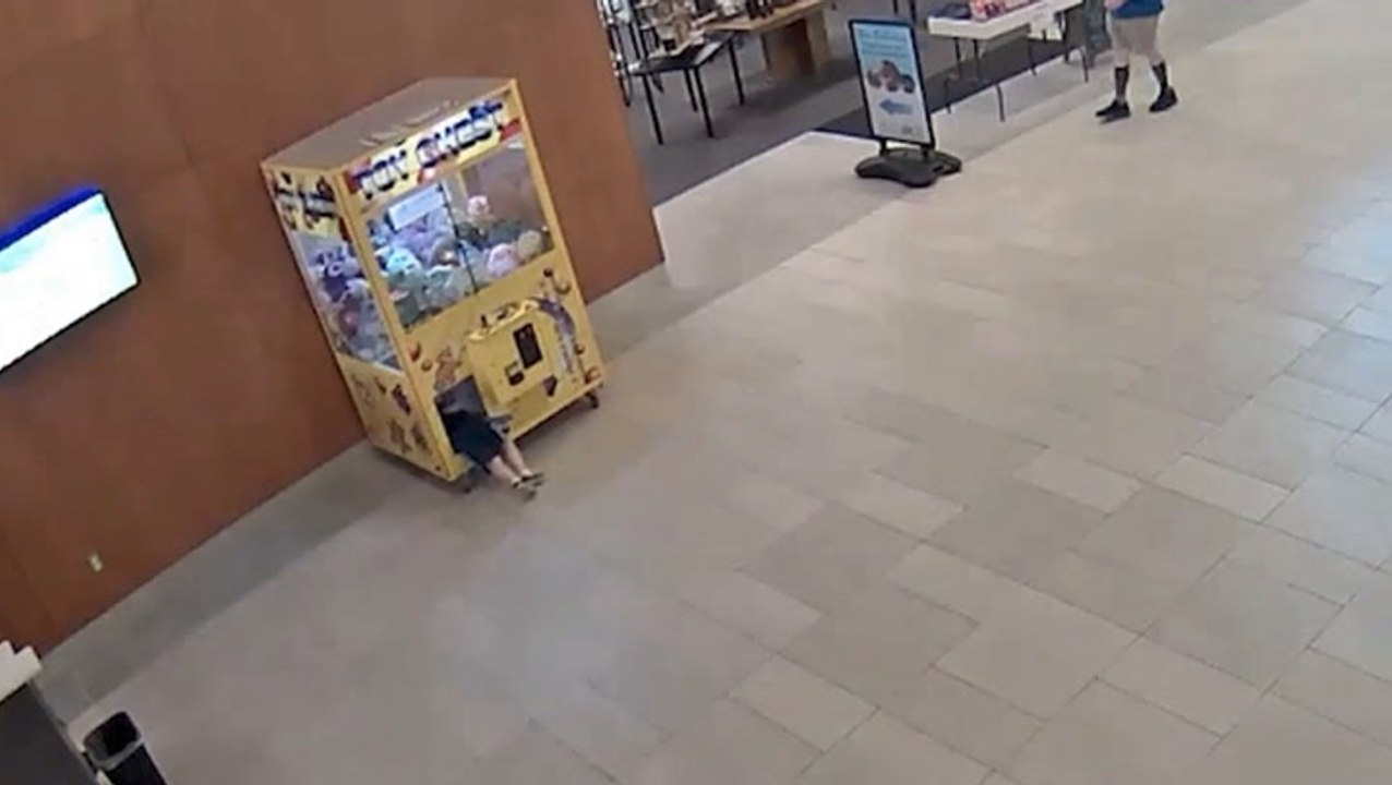 Curious boy climbs into claw machine and has to be rescued by fire department