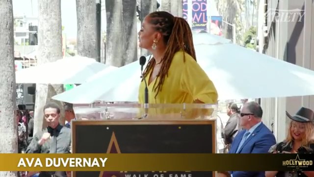 Ava DuVernay honors Glynn Turman at his Hollywood Walk of Fame ceremony