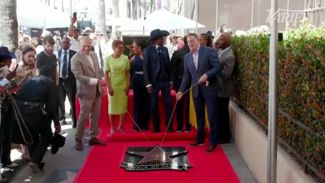 Star reveal at the Glynn Turman Hollywood Walk of Fame ceremony