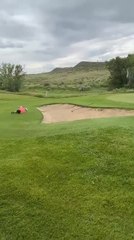 Man Falls After Attempting to Leap Over Golf Course Bunker