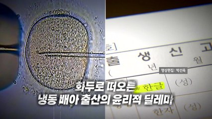 [영상] '이혼 후 둘째 임신' 이시영...냉동 배아 출산의 윤리적 딜레마 / YTN