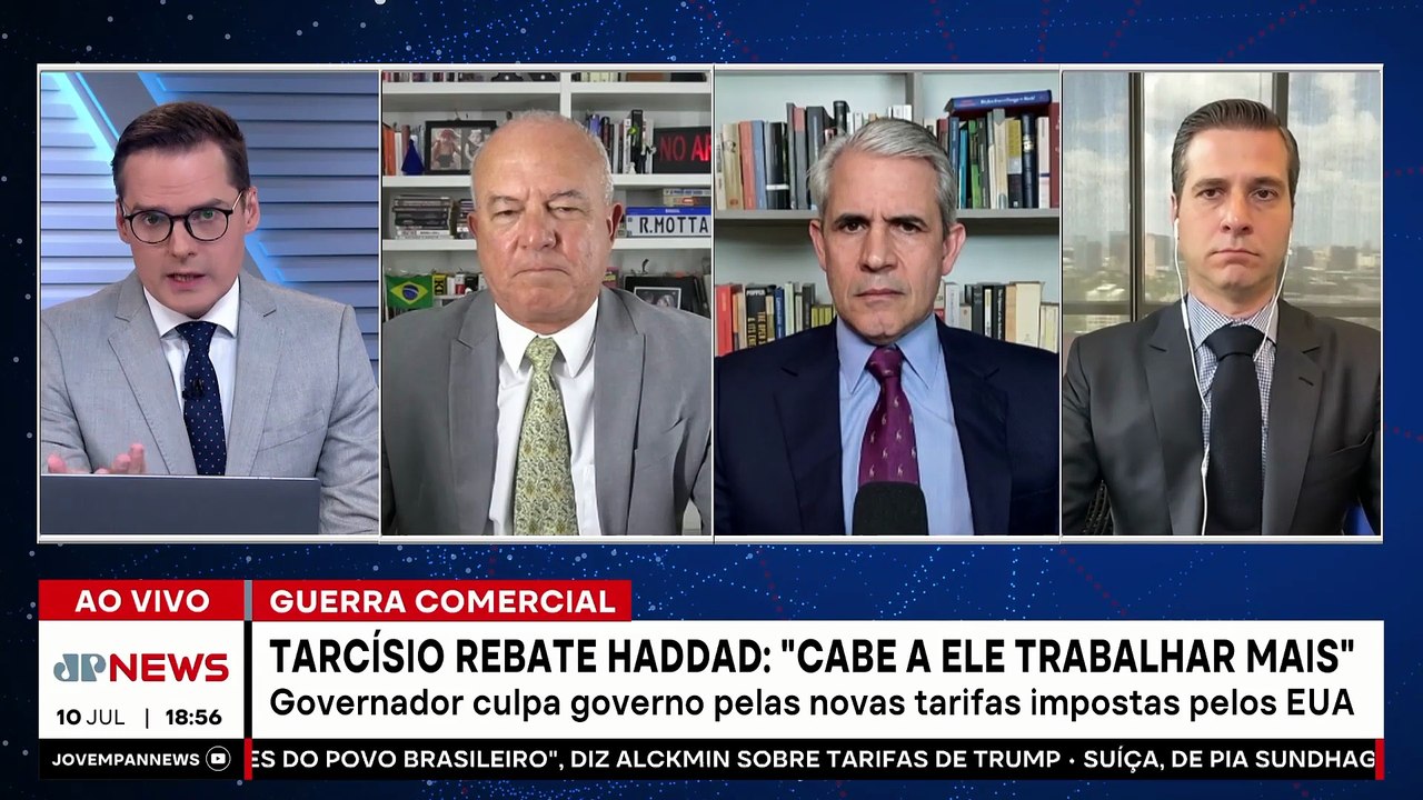 Fernando Haddad e Tarcísio de Freitas trocam ataques após Trump anunciar tarifaço contra Brasil