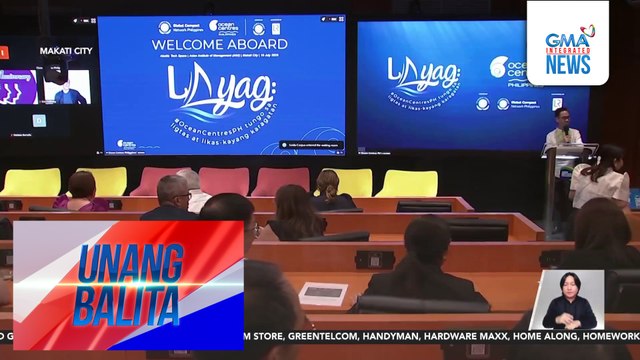 Ocean Centres Initiative na nagsusulong sa ligtas at sustainable na ekonomiyang pantubig, inilunsad sa Pilipinas | Unang Balita