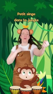 Little Monkey French nursery rhyme💕🐵#toddlers#kids#music#,song#parents,,🥰,,,