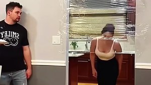 invisible tape prank🤣 #funnyvideo #scareprank #fypシ゚viral #lol