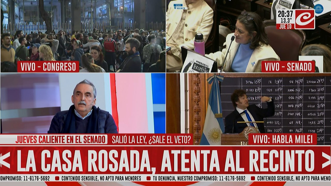 Jueves caliente en el senado