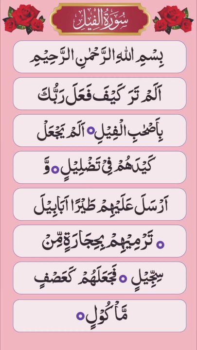surah Feel alam tara surah Surah  alam tara kaifa Surah Feel With Urdu translation #surahfeel Surah Filalam tara kaifa#Tilawat