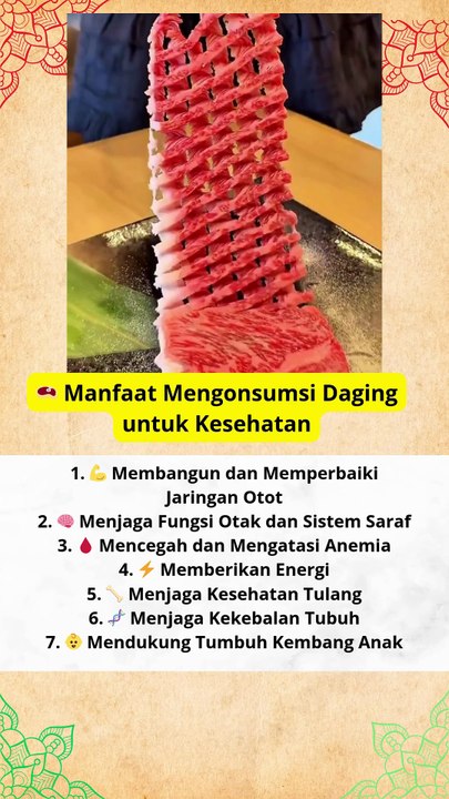 🥩 Manfaat Mengonsumsi Daging untuk Kesehatan #news