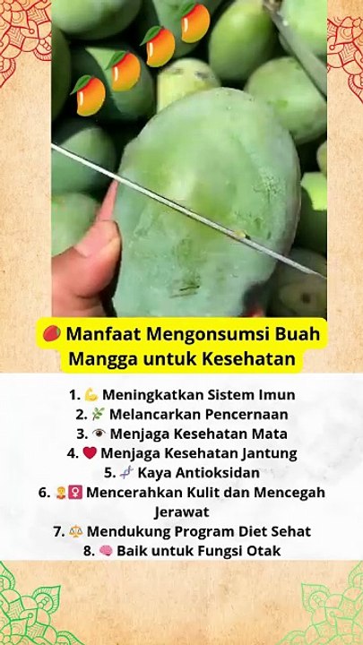 🥭 Manfaat Mengonsumsi Buah Mangga untuk Kesehatan #news