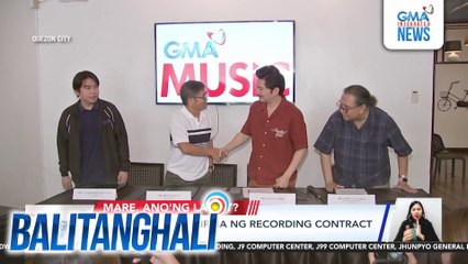 Janno Gibbs, pumirma ng recording contract sa GMA Music | Balitanghali