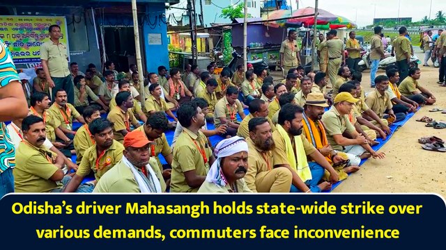 Odisha’s driver Mahasangh holds state-wide strike over various demands, commuters face inconvenience