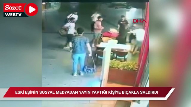 Kağıthane'de eski eşinin sosyal medyadan yayın yaptığı kişiye bıçakla saldırdı