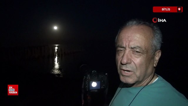 Bitlis'te dolunay görsel şölen sundu