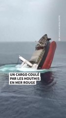 Un cargo coulé par les Houthis en mer Rouge