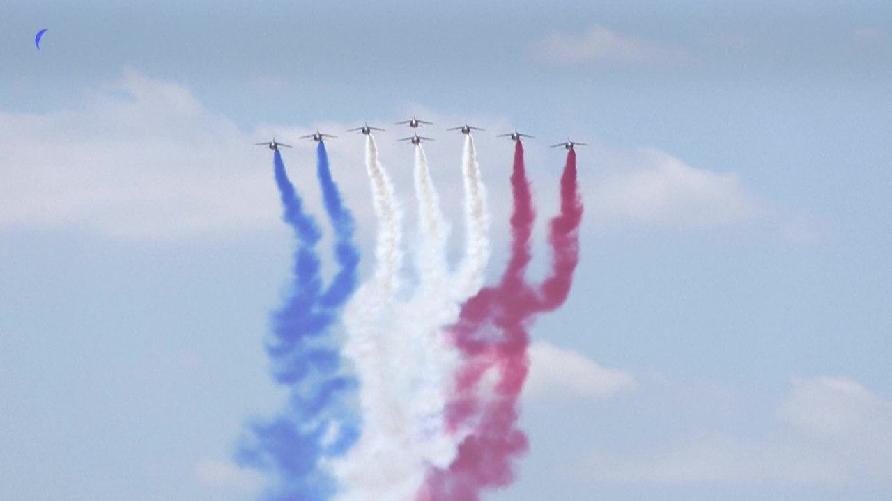 14 juillet : dernière répétition du défilé aérien au-dessus de Paris avant la fête nationale