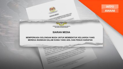 Nancy seru wujudkan ekosistem sokong anak muda bina keluarga