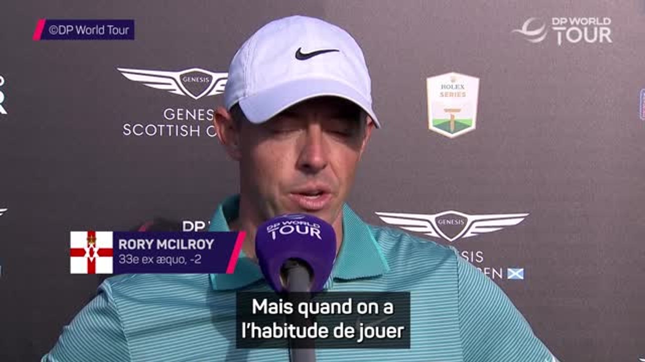 Open d'Ecosse - McIlroy : "Sur ces greens, il faut être plus agressif au putting"