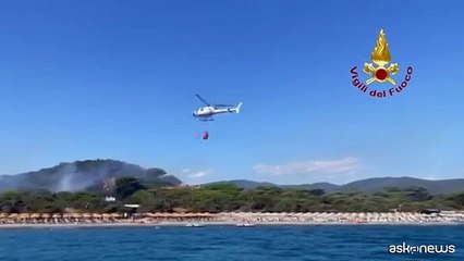 Incendio in un campeggio a Castiglione della Pescaia, 600 evacuati
