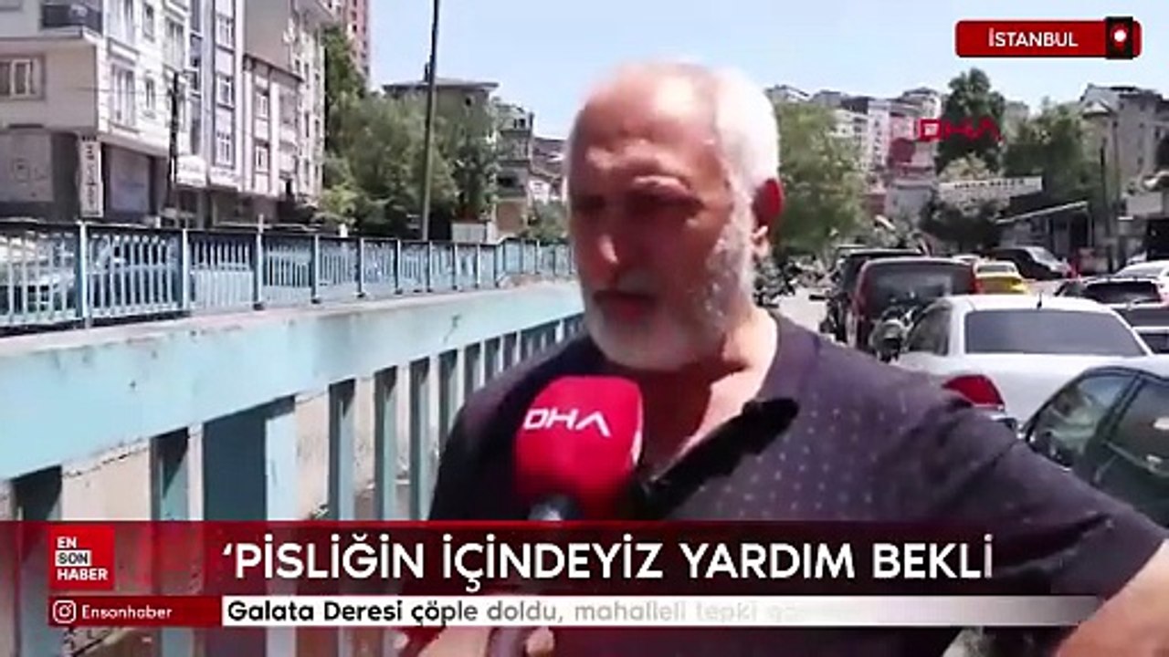 Galata Deresi çöple doldu, mahalleli tepki gösterdi