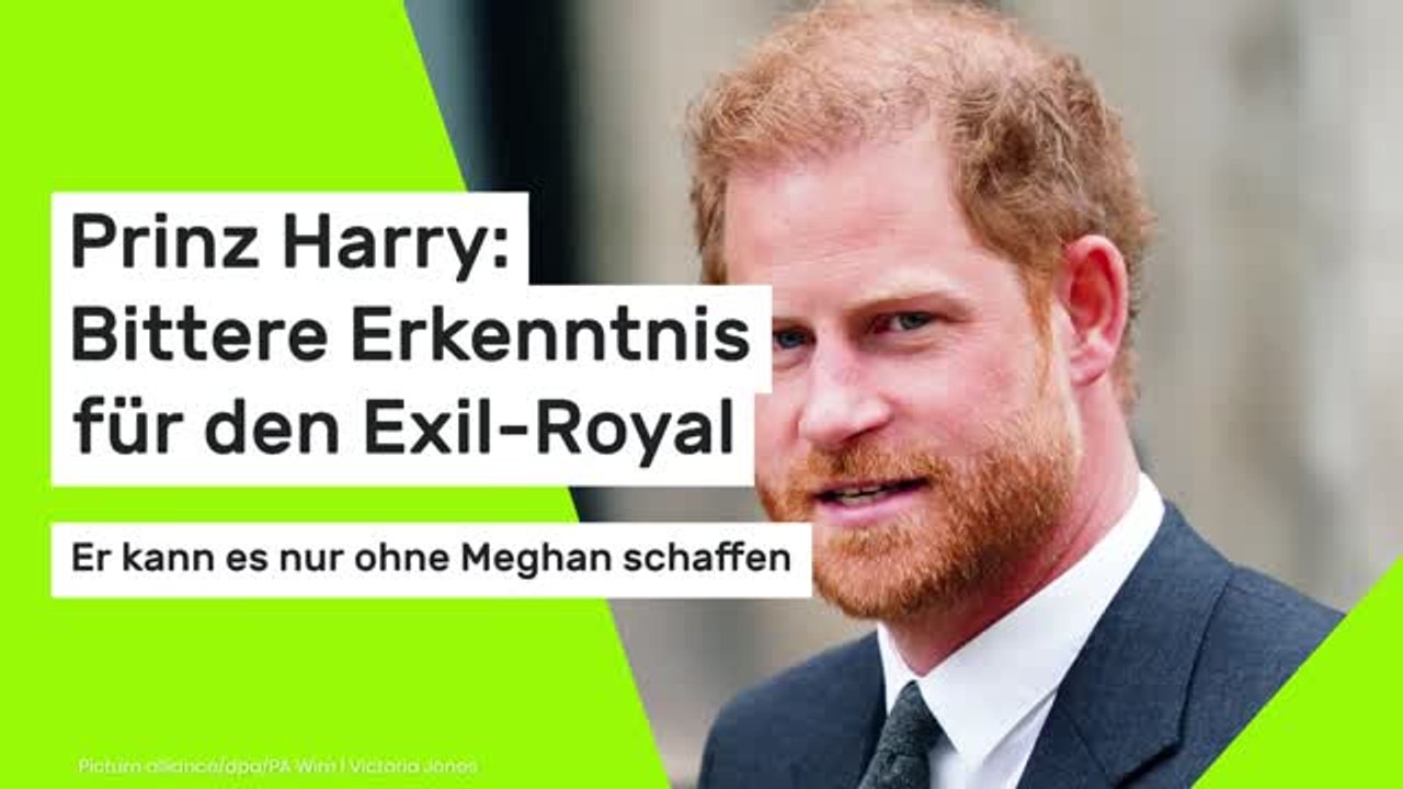 Prinz Harry: Bittere Erkenntnis für den Exil-Royal: Er kann es nur ohne Meghan schaffen