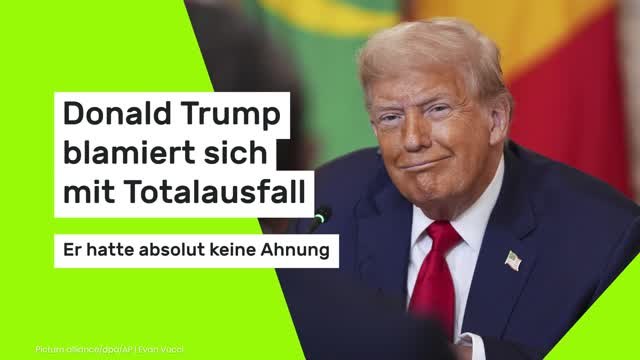 Donald Trump blamiert sich mit Totalausfall: Er hatte absolut keine Ahnung