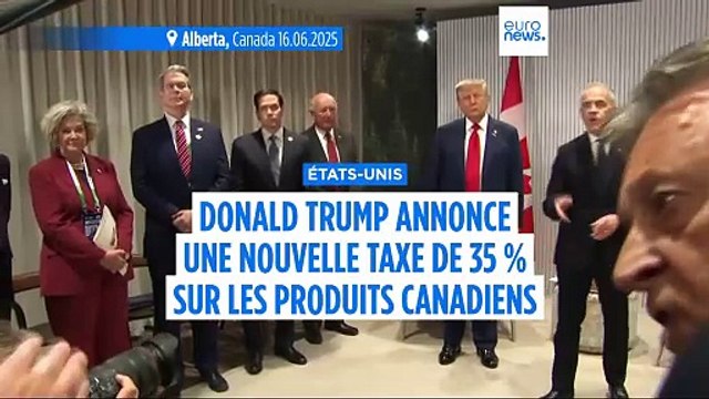 Donald Trump porte à 35 % les droits de douane sur les produits canadiens