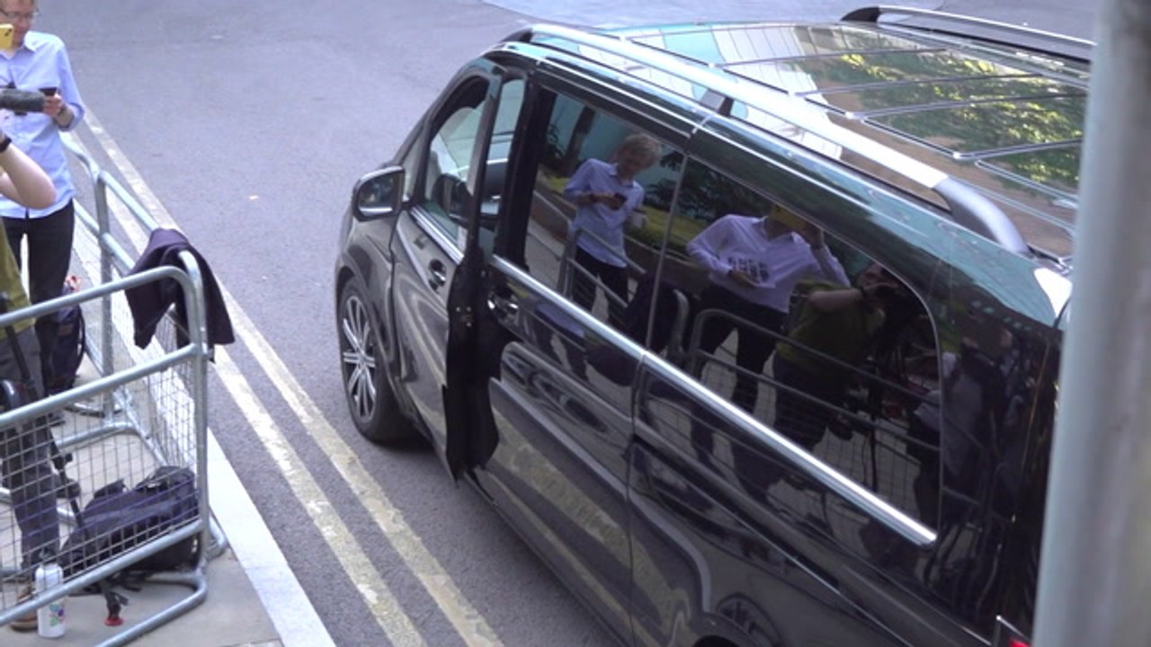 Chris Brown arrives at court in London