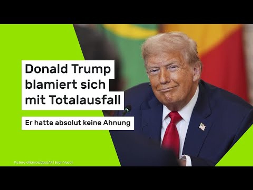 Donald Trump blamiert sich mit Totalausfall: Er hatte absolut keine Ahnung