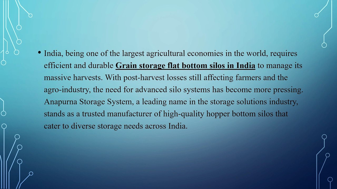Leading & Trusted Manufacturer of Hopper Bottom Silos in India