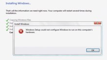 Fix "Windows Setup Could Not Configure Windows to Run on This Computer’s Hardware" in Windows 11/10/8/7 ✔️