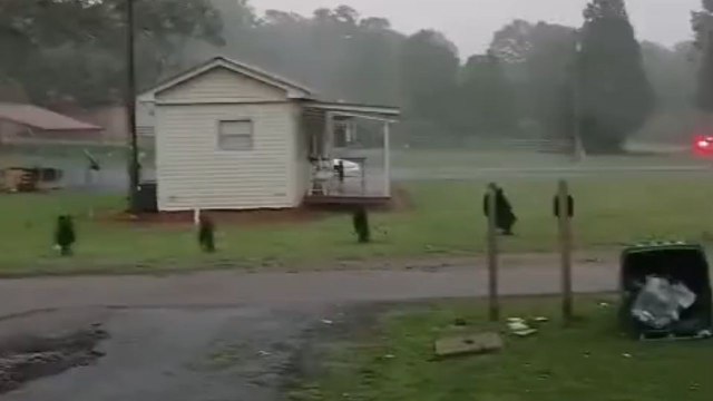 Mobile home suffers major damage when fierce storm hits Habersham County in Georgia