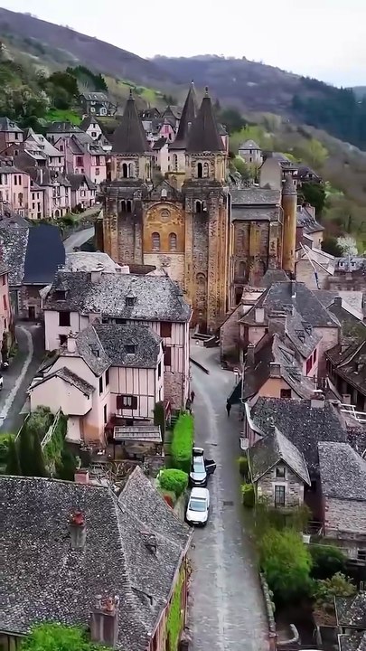 Conques- Most Beautiful Village in France.