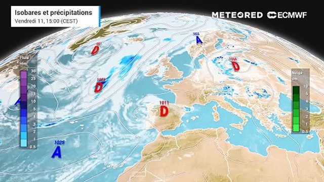 Des orages parfois forts attendus en France.