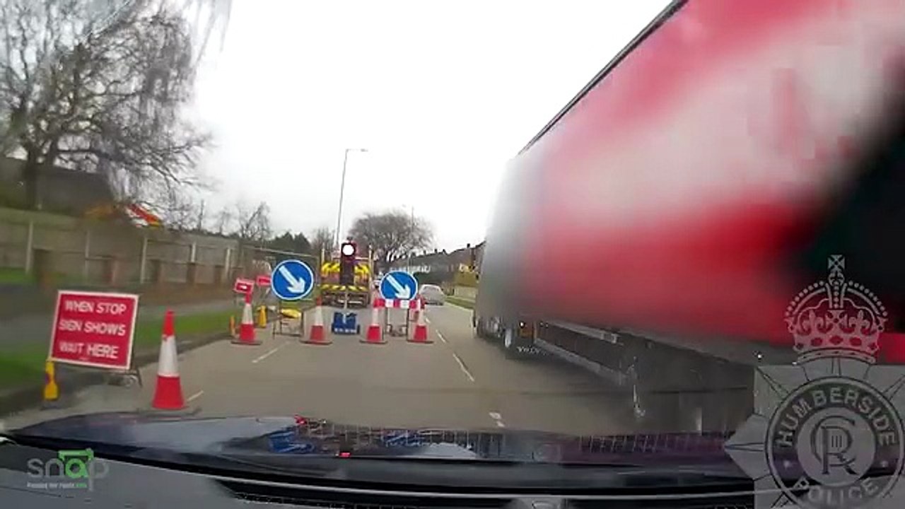 Dangerous driving footage released by Humberside Police